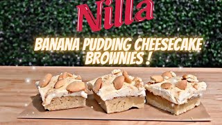 How To Make Banana Pudding Cheesecake Brownies |golden brownie recipe 2020|