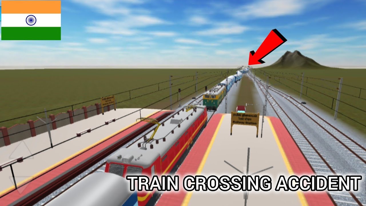 TRAIN CROSSING ACCIDENT 😱 ||INDIAN TRAIN COUPLING 3D ||