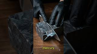 What Happens When Solid Mercury Meets Tantalum? 🧊⚙️ #ytshorts #asmr #trendingshorts #relaxing