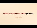 #Jutrznia | 20 czerwca 2026