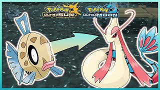 Pokemon Ultrasun Ultramoon - How To Get Feebas Evolve Into Milotic