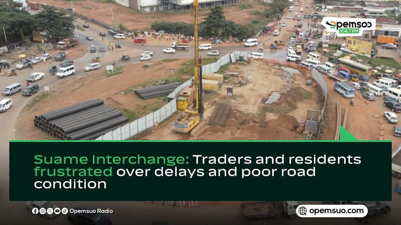 Suame Interchange: Traders and residents frustrated over delays and poor road condition