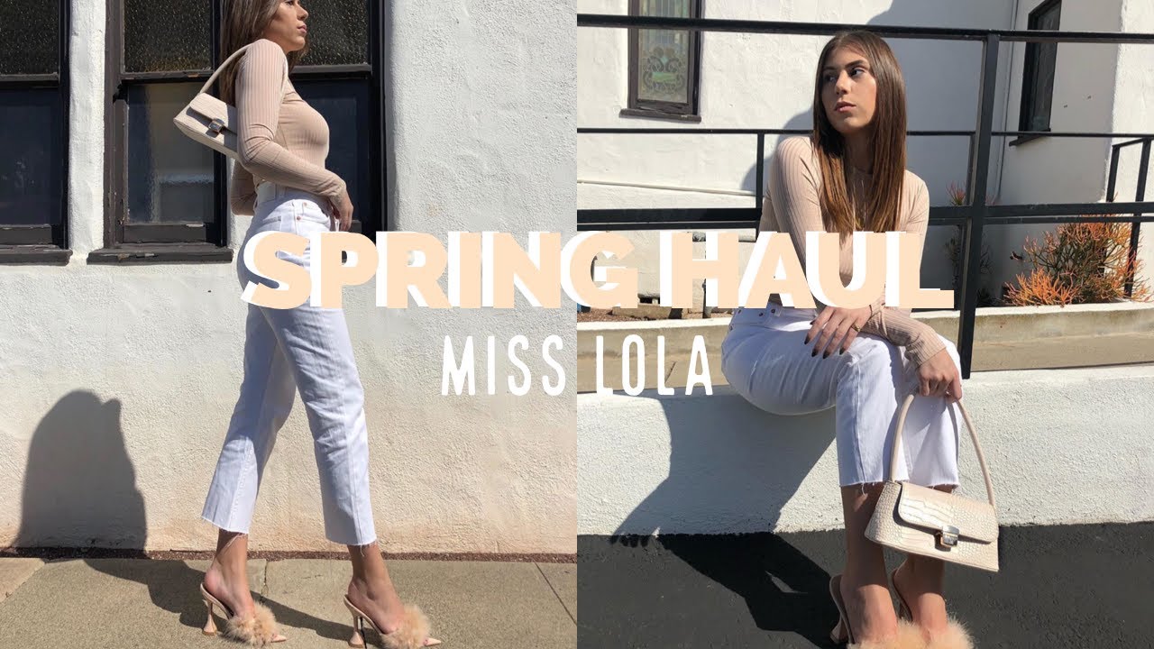 TRY ON CLOTHING HAUL MISS LOLA SPRING 2020 YouTube