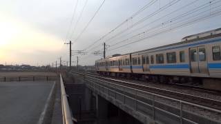 415系1500番台(8両) 普通 門司港行き 太宰府信号場に停車