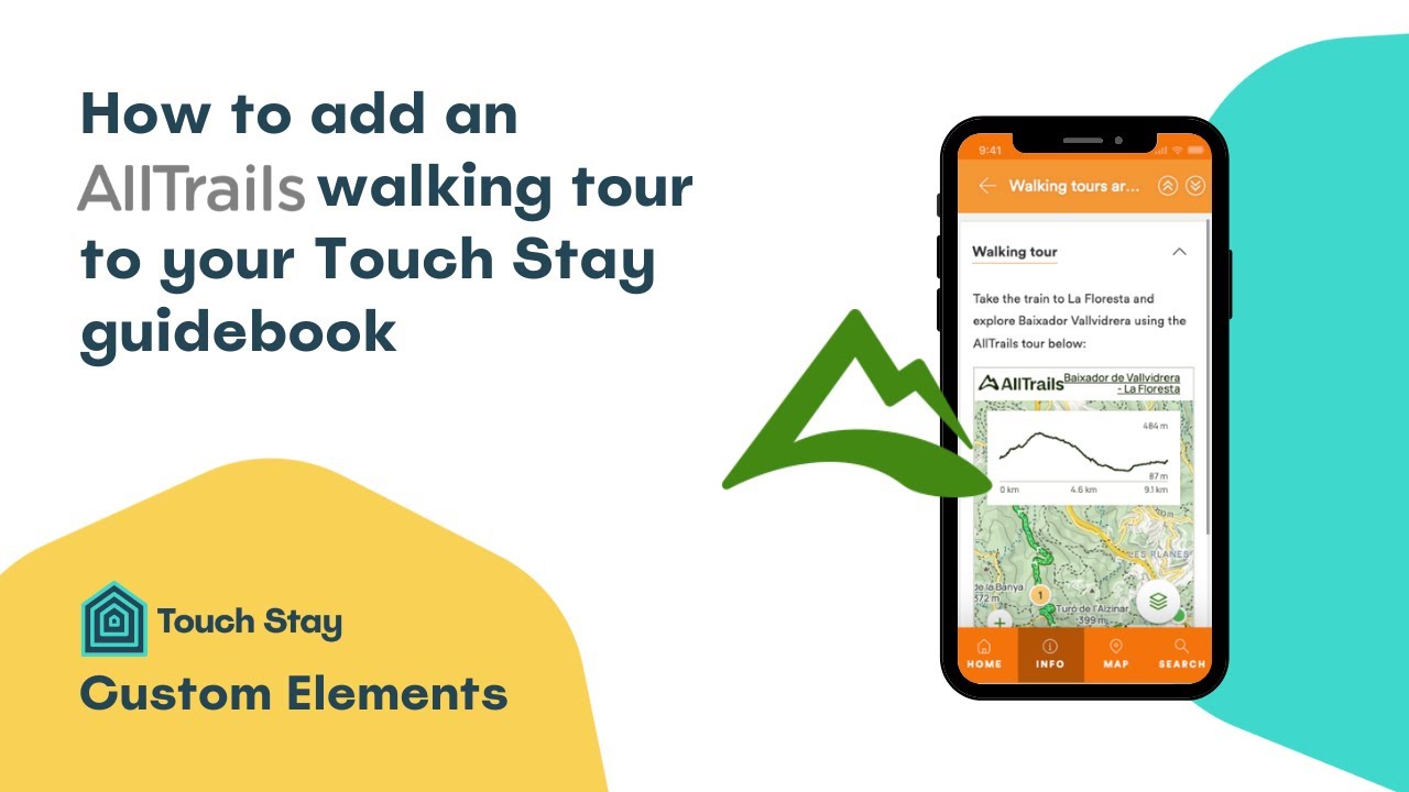 How to add an AllTrails walking tour to your Touch Stay guidebook - YouTube