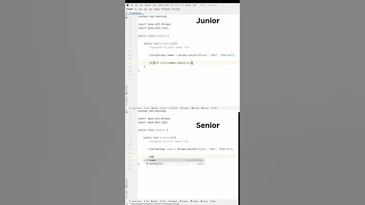 Junior vs Senior | Beginner vs Pro backend developer #java #backend #coding #interview #programming