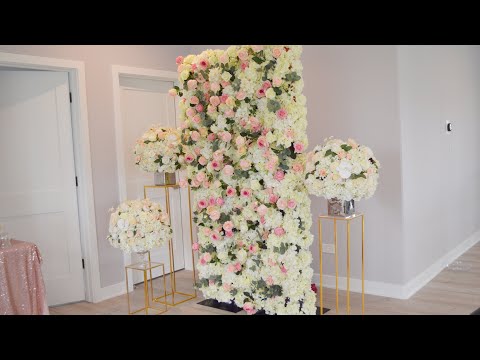 DIY- Flower Wall Diy- Foam Board & Pool Noodle Flower Wall Diy-Luxury Flower Wall