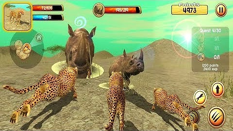 Wild Cheetah Sim 3D: The Fastest Land Animal in The World - Android Gameplay
