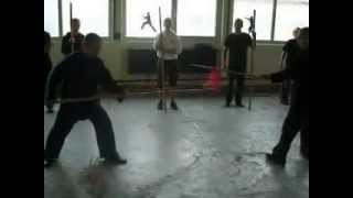 Combat Application Of Ho Family Flowing Water Staff