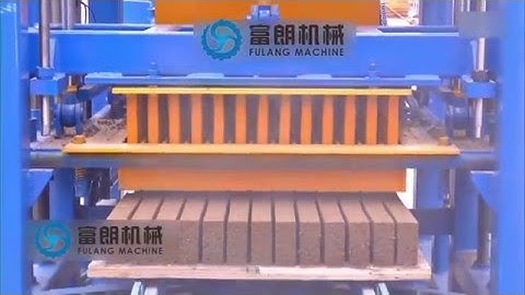 QTF4-25 fully automatic concrete cement fly ash hollow block brick making machine machinery in India
