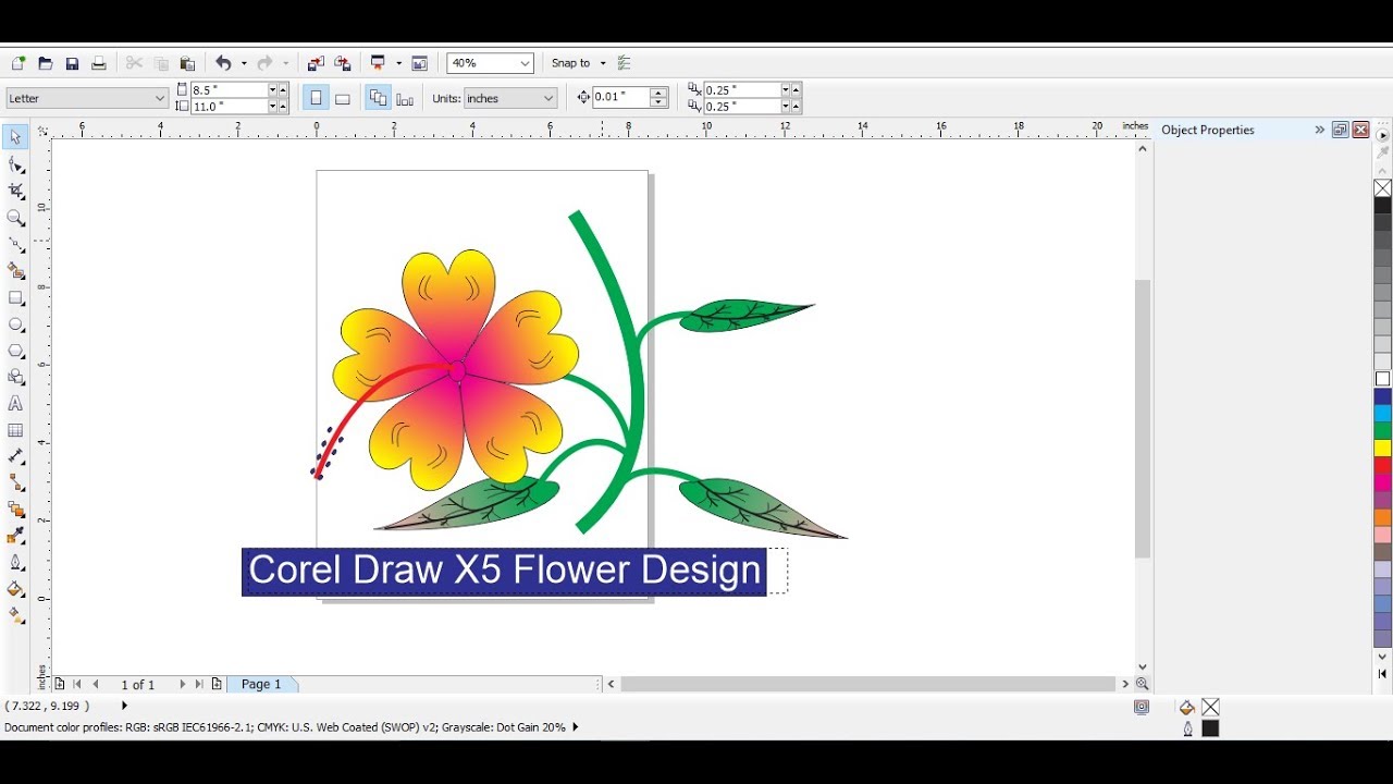 Corel Draw X5 Designing #1 - YouTube