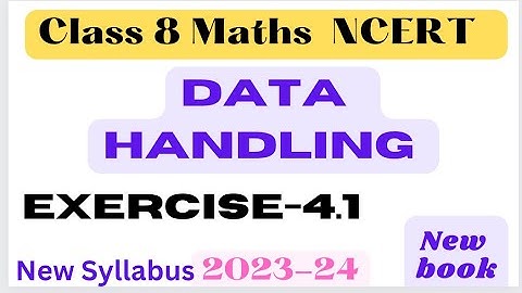 Ex-4.1 class 8 Q-1, 2| Class 8 maths chapter 4 - Data Handling - Ex 4.1 - NCERT class 8 new book