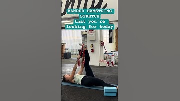 Banded Hamstring Stretch | Fix Tight Hamstrings & Posterior Chain #mobility #recovery