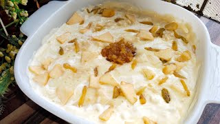 Apple Caramelized Custard trifle||Creamy custard||homemade recipestastebuds