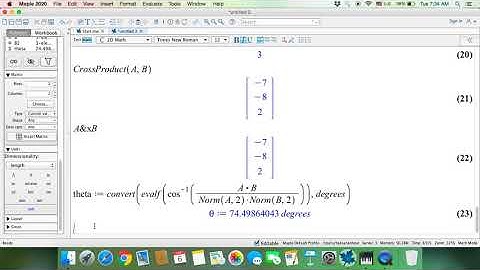 Linear Algebra using Maple