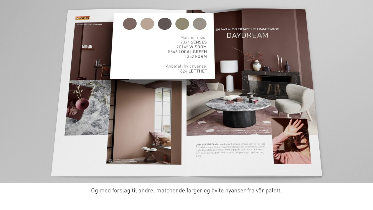 Slik bruker du fargekartet | 2020 Colour Design by LADY