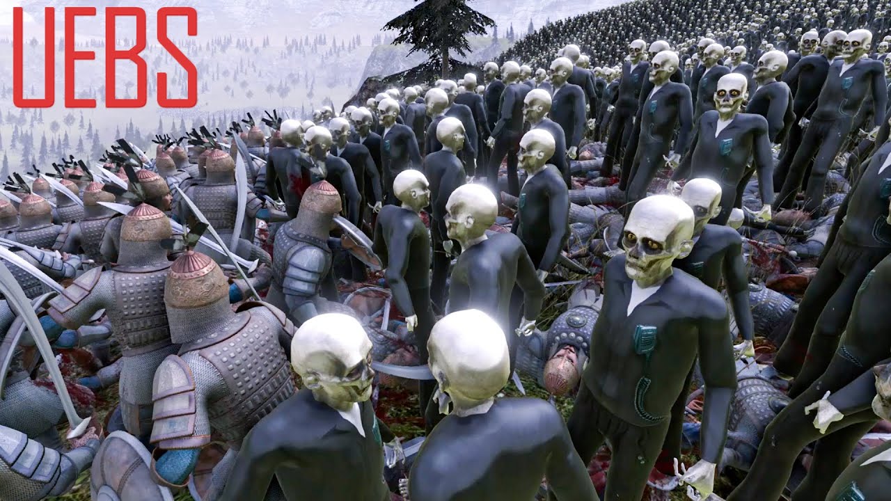 22000 Persians VS 24000 Zombie Cops. Ultimate Epic Battle Simulator 2 UEBS 2