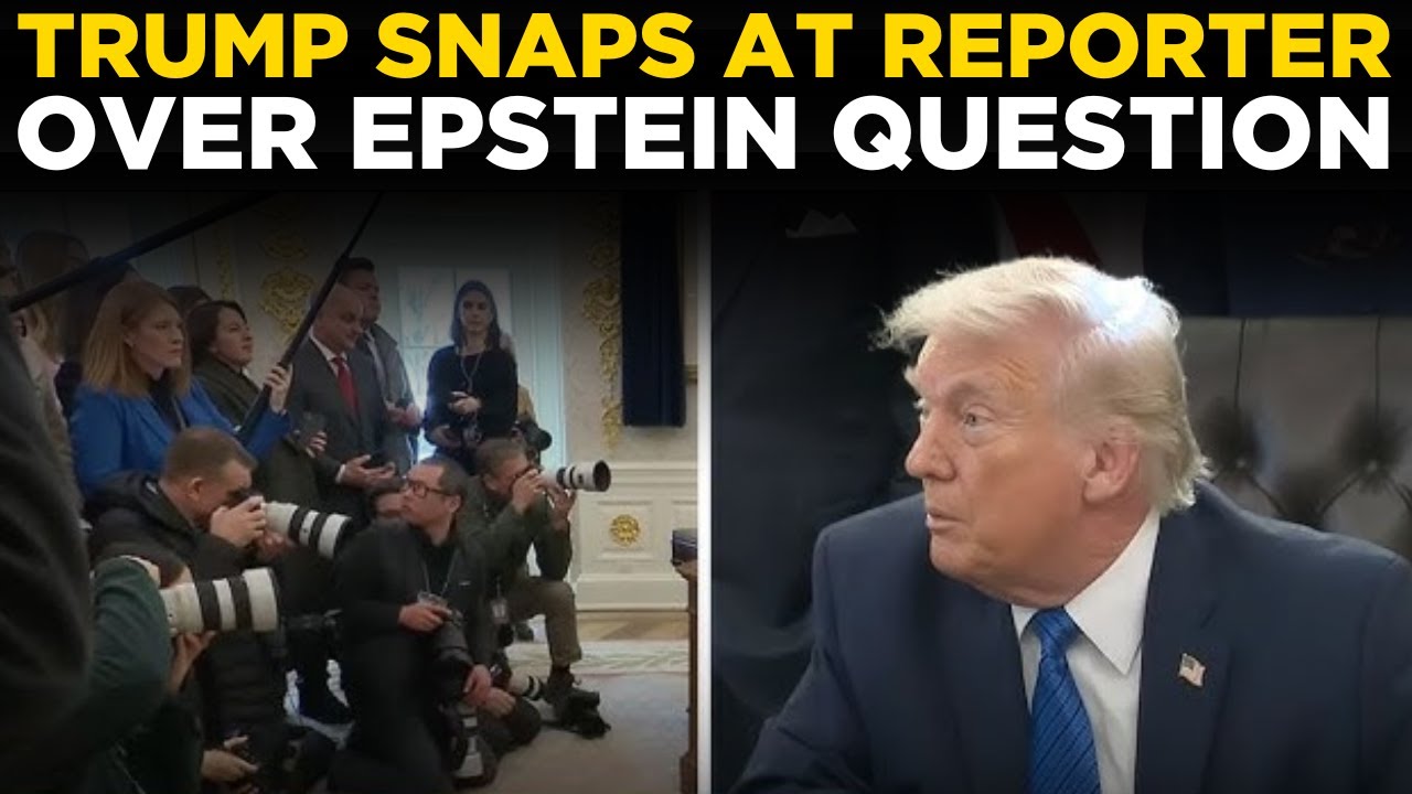 TRUMP LIVE: Trump Lashes Out at Reporter During Heated Epstein Files Exchange | Epstein files