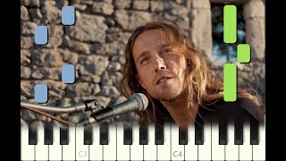 piano tutorial "BARRACUDA 2" Julien Doré, 2020, avec partition gratuite (pdf)