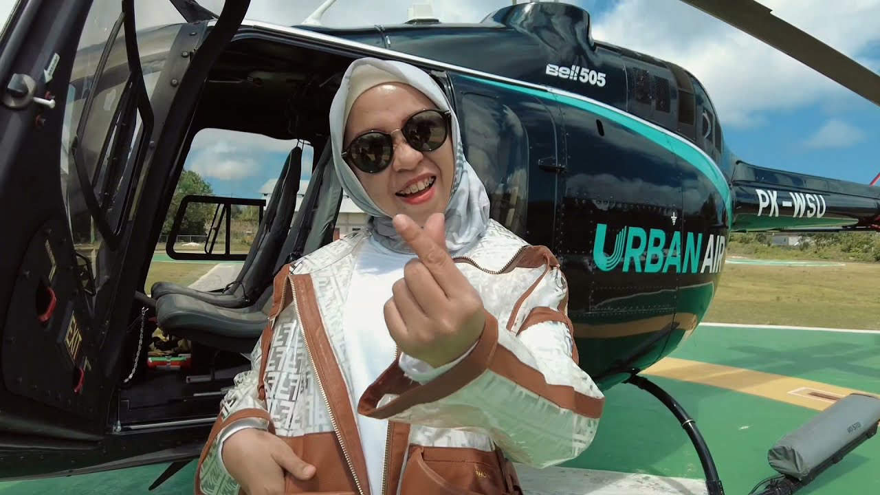 Bali from above with BELL 505 JetRangerX