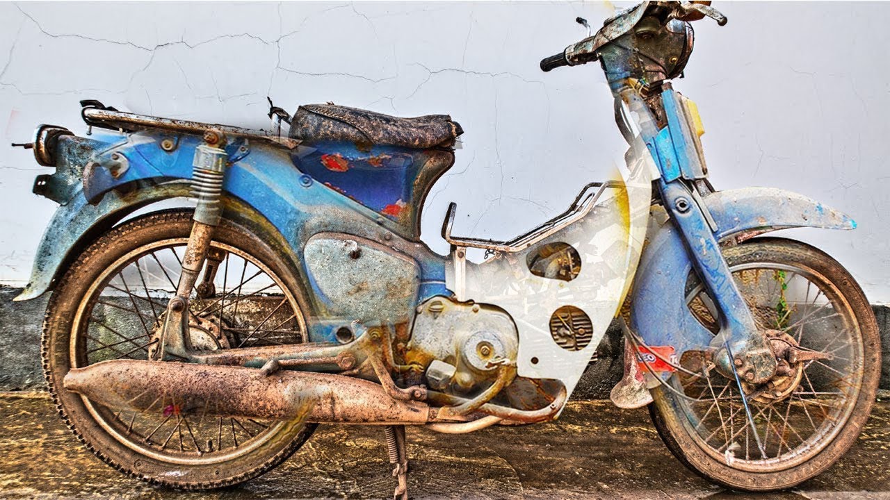 HONDA SUPER CUB C50      分解整備完了 The road to reviving the 