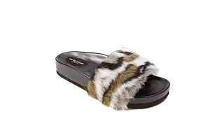 Wendy Williams Faux Fur Slide