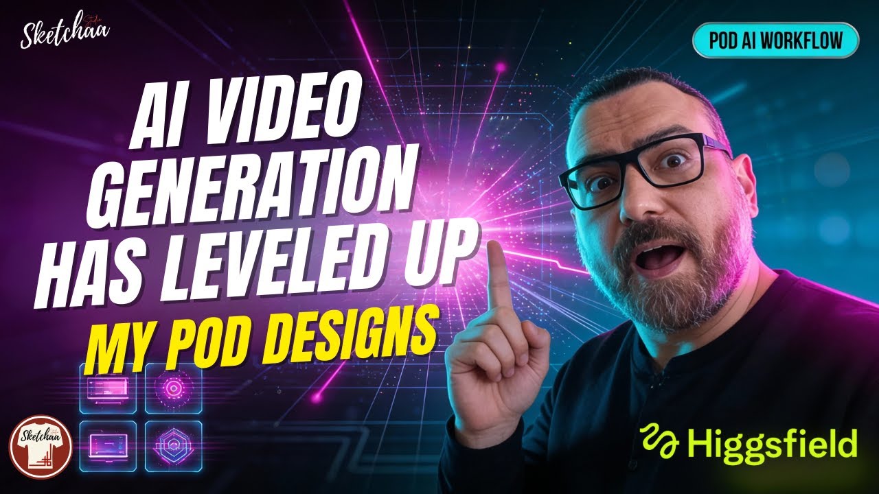 Генерация видео с помощью ИИ вывела дизайн моих POD-макетов на новый уровень | Полный рабочий про...