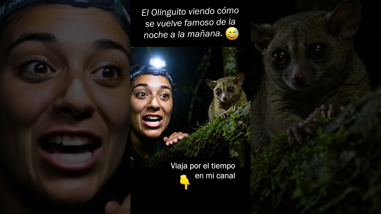 🌿🤩 El "unboxing" más tierno de 2013: el Olinguito se presenta al mundo ✨. (Hecho con IA) 