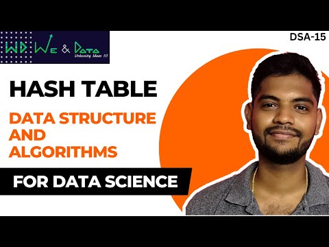 Hash Table Data Structure and Algorithms|| தமிழில்||Tamil ||DSA-15|| Explained||We & Data