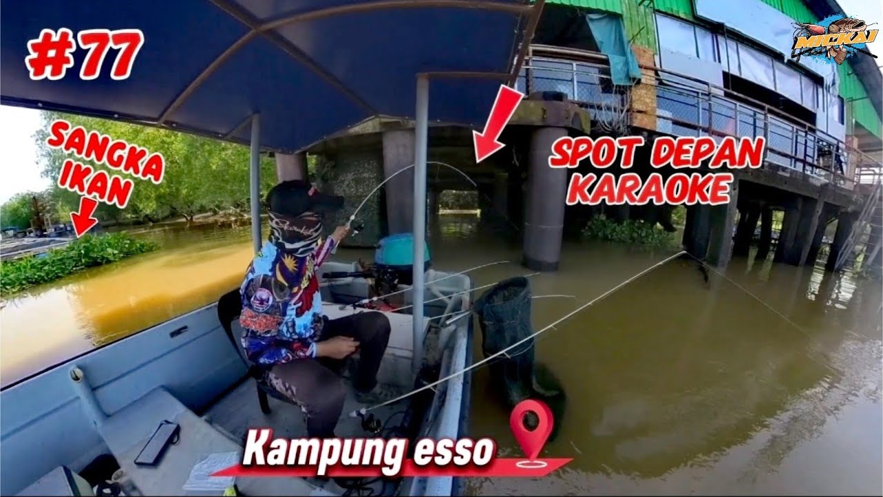 Spot  Viral‼️ Mancing Udang Galah Di Sungai Teluk Intan Perak 