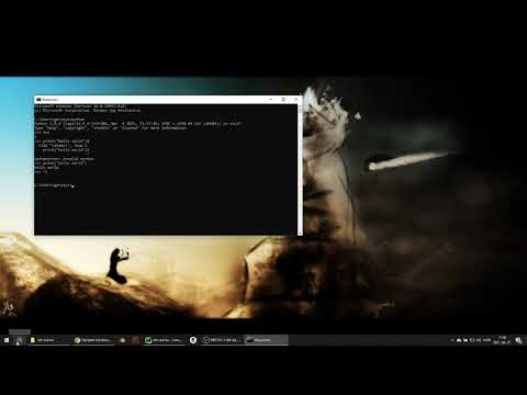 Python parancsok futtatása