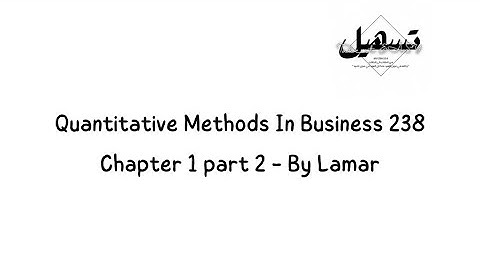 Quantitative Methods In Business 238 Chapter 1 part 2(Regression Analysis)|By Lamar