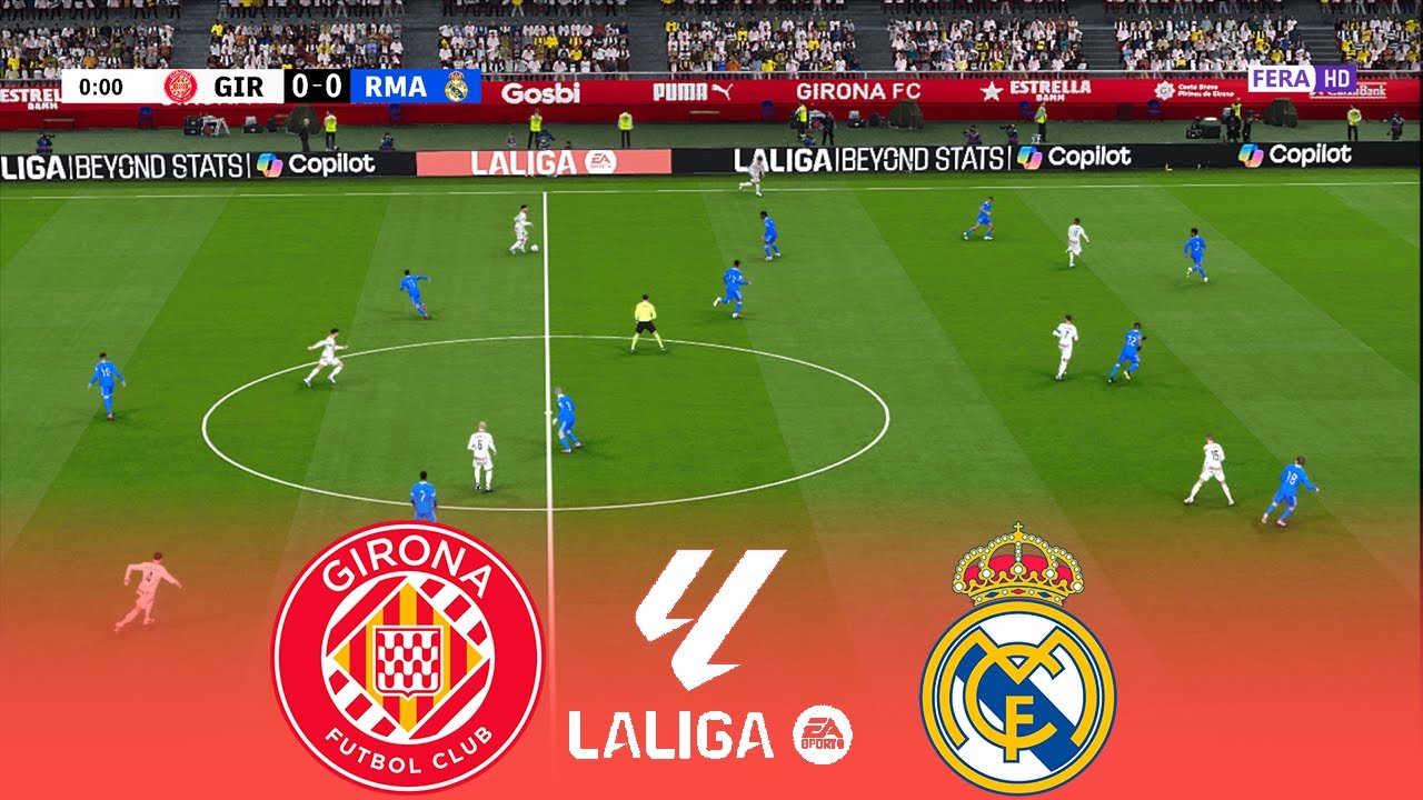 GIRONA vs REAL MADRID Live | La Liga 2025 | 30 November 2025 | Simulation PES 2021 Gameplay