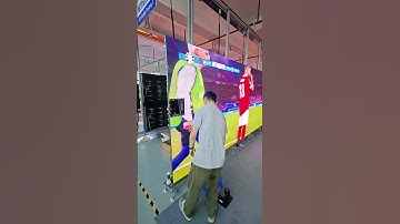 Indoor and outdoor rental LED screen maintenance before and after.