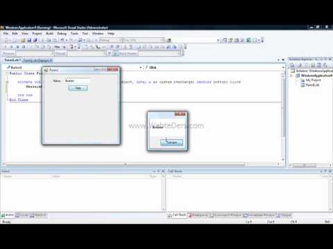 Visual Basic Giriş Ekrana Mesaj Yazdırmak