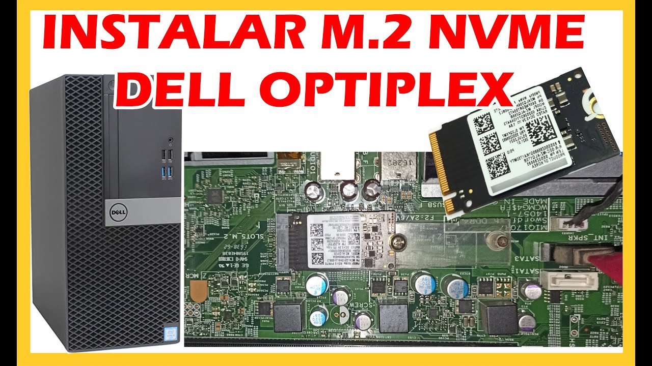 Install M2 NVME Solid State Drive on Dell OTIPLEX PC - YouTube