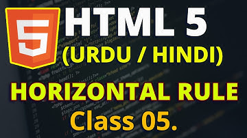 HTML - Tutorial for Beginners - Class 05 - Horizontal Rule & Preformatted Tag | ZAKMentor