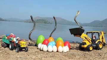 king Cobra Vs Jcb | Naag Ka Badla 5 | HMT Tractor | Snake Revenge |Farmtrac Tractor | Truck | CS Toy