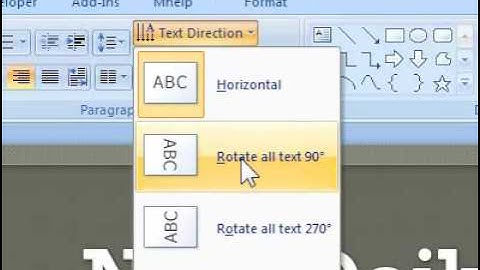 How to change the direction of text in a placeholder in PowerPoint
