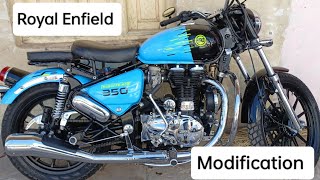 Bullet Thunderbird 350cc modification || बुलेट थंडरबर्ड 350सीसी मोडिफिकेशन || #bullet #royalenfield