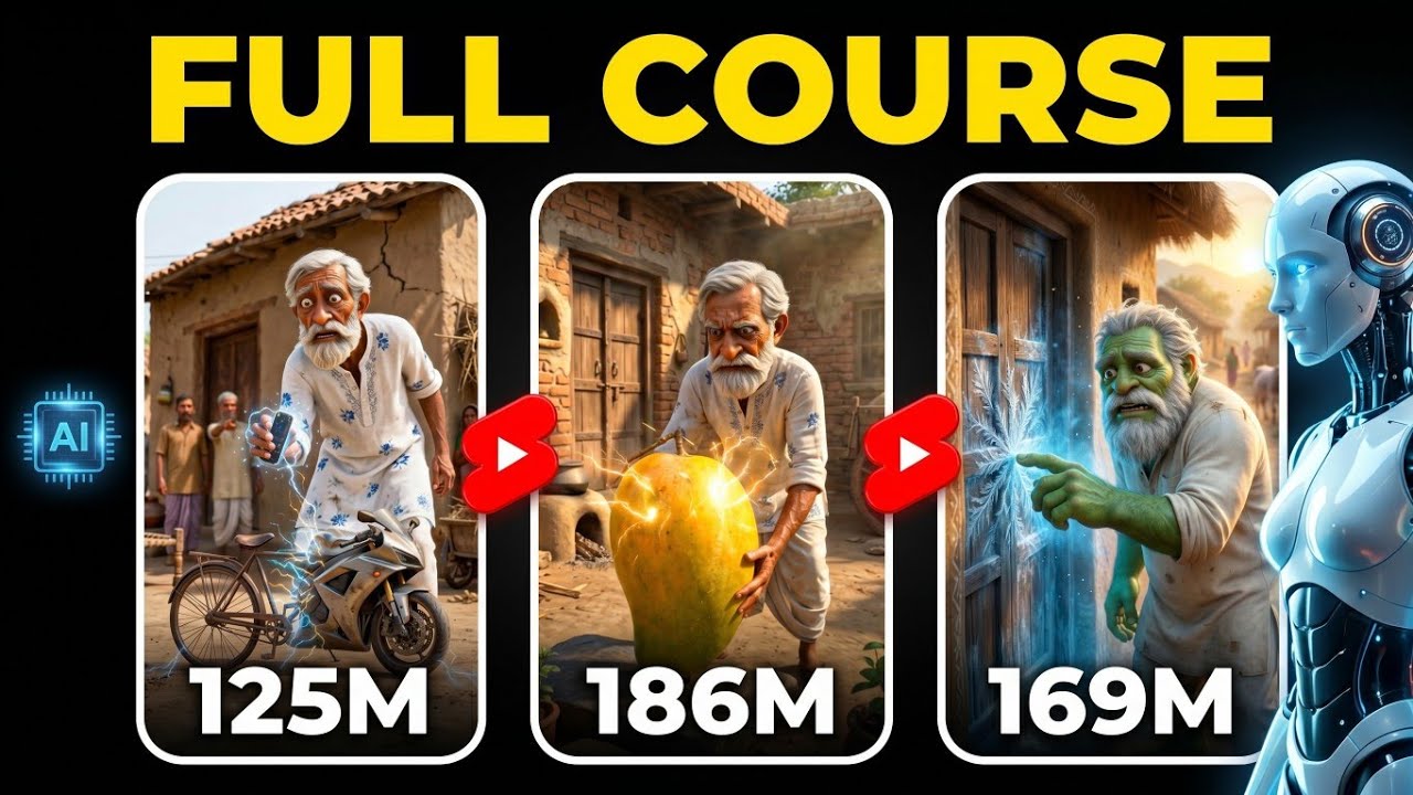 NEW TRENDING Budha Dada Ai Video 🔥 || Ai video kaise banaye? || How to make Ai short video? #viral 