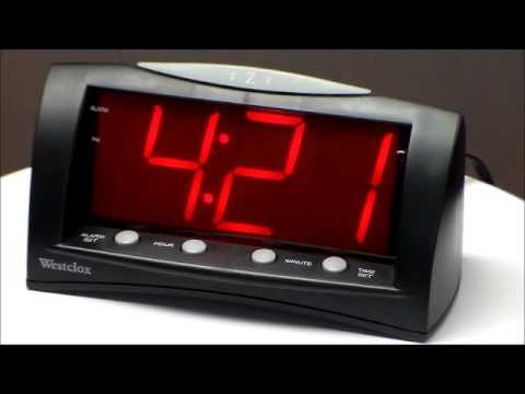 Westclox 66705 Extra Large Display Alarm Clock - YouTube