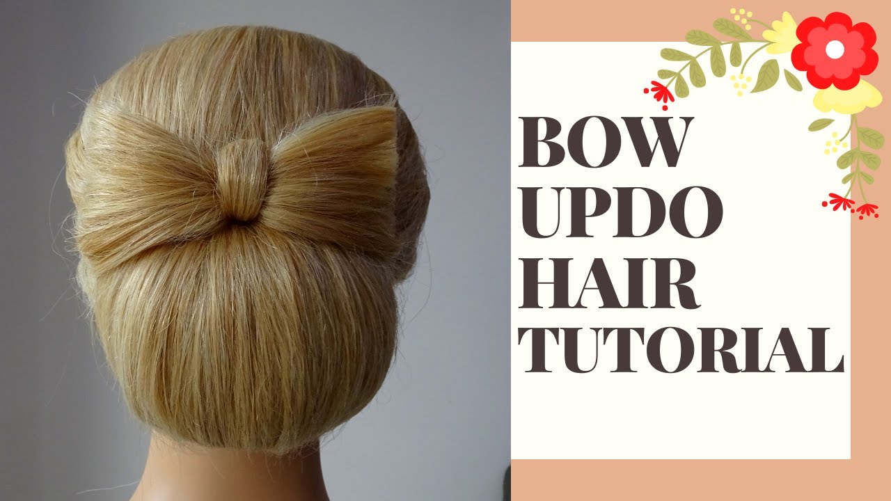 how to do a bow updo hair tutorial YouTube