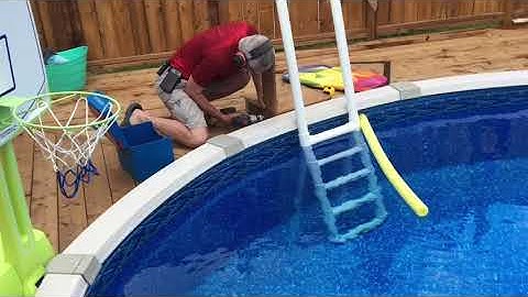 PVC pool ladder