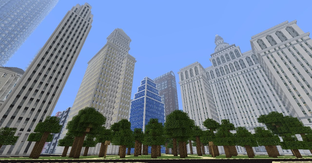 Freedom Tower and new WTC in Minecraft Part 2 + New York - YouTube