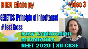 GENETICS | Test Cross (Made Easy) | XII NEETBiology 2020 | CBSE| ISC | By BIEN