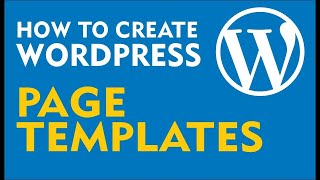 How to create your own template in wordpress