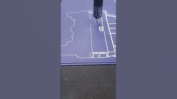 Project 0036 ready for future release #PlotterASMR #BlueprintArt  #MechanicalDrawing  #CarBlueprints