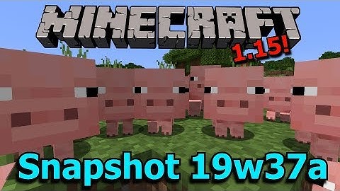 Minecraft 1.15 Snapshot 19w37a- Baby Mobs! Parity Changes! Arm Animations!