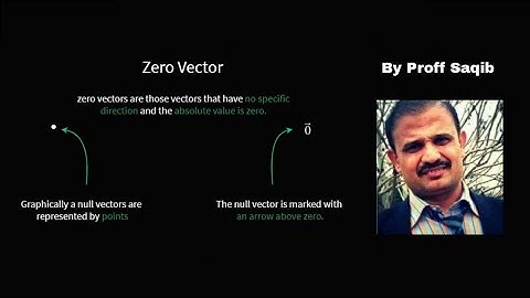 Null Or Zero Vector